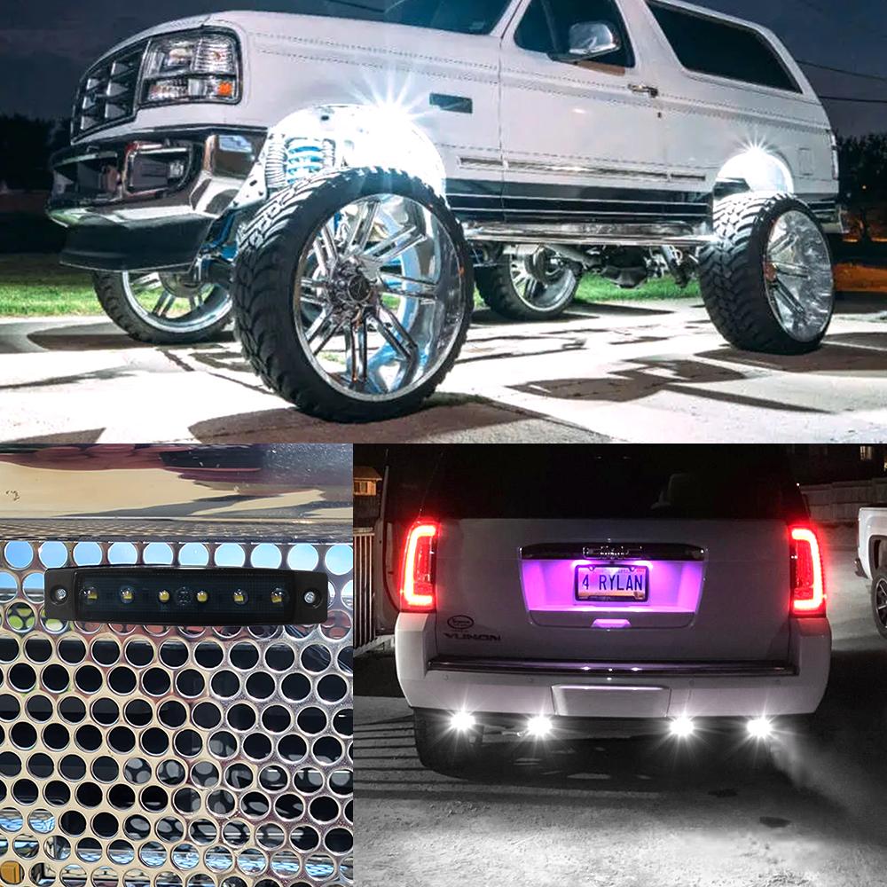 10x 3.8" Smoked Amber/Red/White/Green Side Marker Clearance Lights 6 LED for Truck Trailer 10x 3.8" Smoked Amber/Red/White/Green Side Marker Clearance Lights 6 LED for Truck Trailer