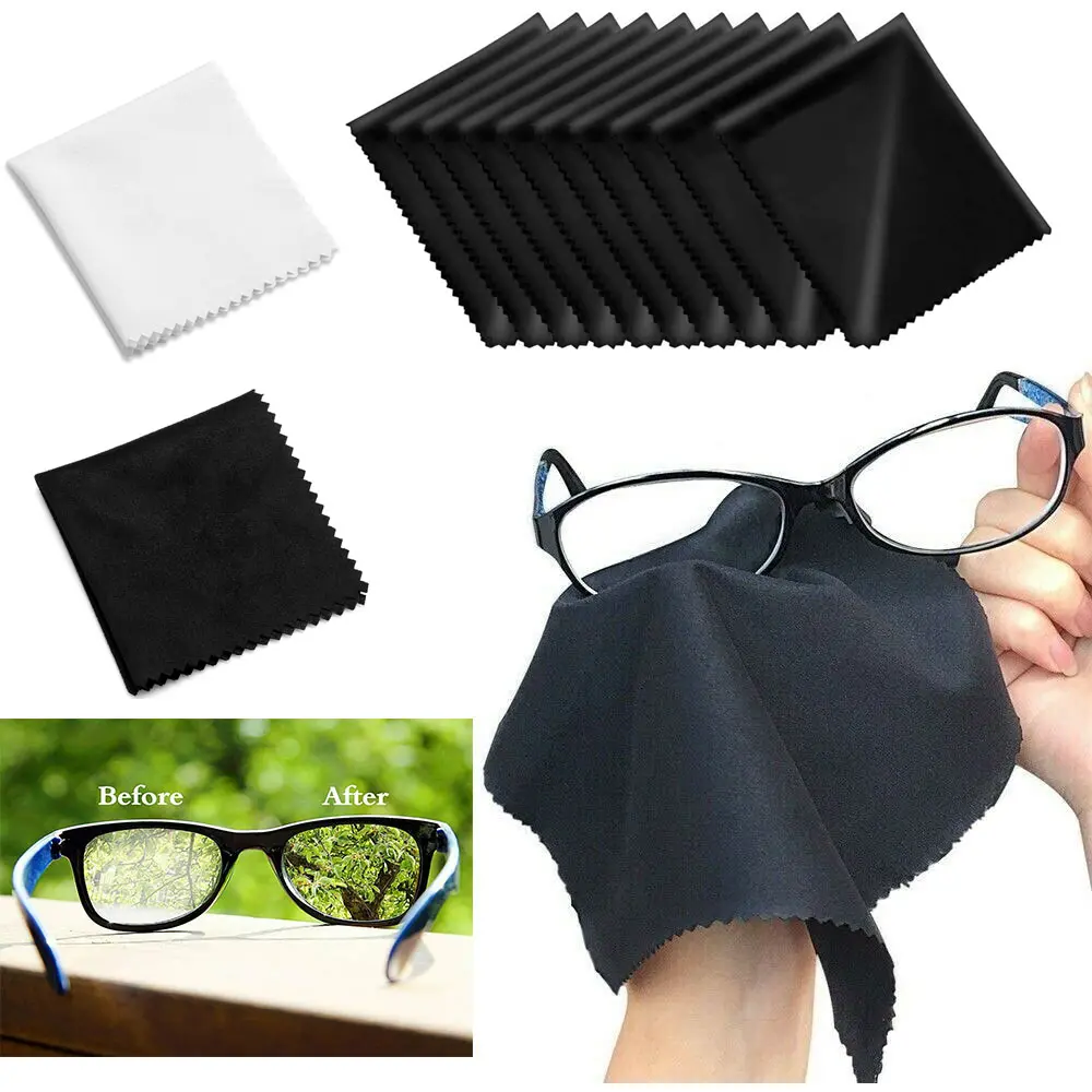 10PCS Premium Microfiber Cleaning Cloths, Smartphone Screen Cleaner, Camera Lens Cleaner, Eyeglass Cleaner, 6in x 6in (15cm x 15cm), Camera Cleaner,back to school,back to school haul