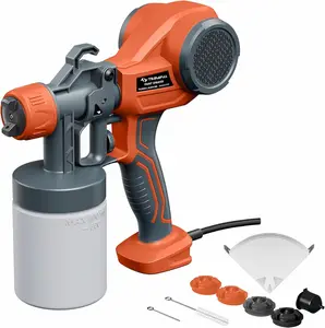TILSWALL Electric spray gun,portable Electric Paint Sprayer for Home & Garden,360° Rotating Nozzle, High Pressure Multi-Mode | Small Power Tool with Filter Paper & Accessories capacity container yer Ultra-Light Handheld