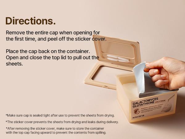 [SOME BY MI] Galactomyces Glutathione Daily Mask - 30 Sheets, 11.8Oz - Vitamin C Vegan Face Sheet Mask for Skin Brightening Routine - Korean Skin Care