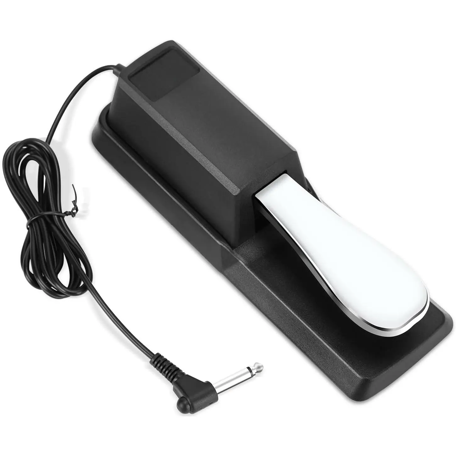 Sustain Pedal, Sustain Pedal for Keyboard Universal,  Piano Pedal for Keyboard with Polarity  for MIDI Keyboards, Digital Pianos, Yamaha,  and , 1/4'' Input Plug by