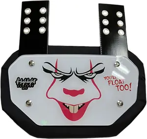 You'll Float Too Glossy Football Back Plate - Lower Back Protection for Shoulder Pads - Back Bone Protector Shield Backplate for Youth & Adult