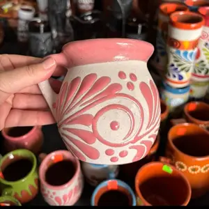Clay Cups | Mexican Clay Mugs | Coffee Mugs | Jarrito  Mexicano | Tazas Artesanales | Traditional Mugs Handmade