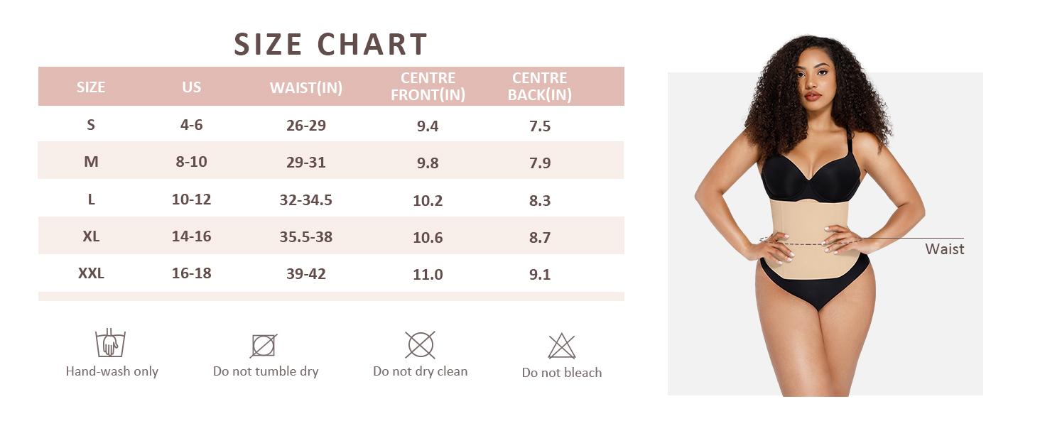 FeelinGirl Women's Tummy Control Postpartum Underbust Cincher Stomach Workout Belly Wrap SpringStatements