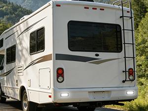 Nilight 5.5 Inch Aluminum Housing Tail Light 2 PCS 24 LED White Back Up Reverse Marker Light Surface Mount IP67 Waterproof for 10-30V RV Camper Trailer Truck Bus Boat