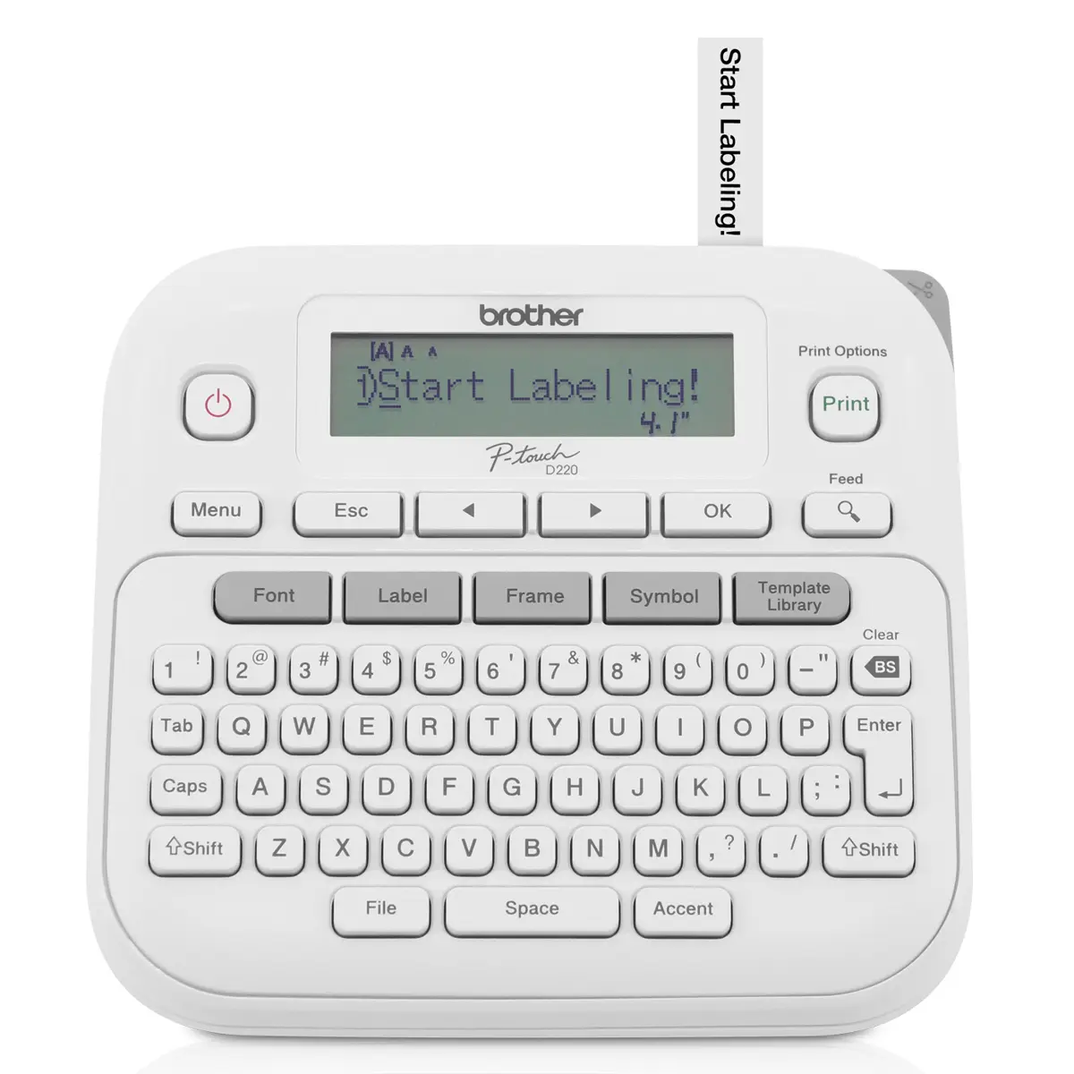 Brother P-touch PT-D220 Thermal Label Printer with LCD Screen, Efficient Printing Device for Home and Office Use, Thermal Printer