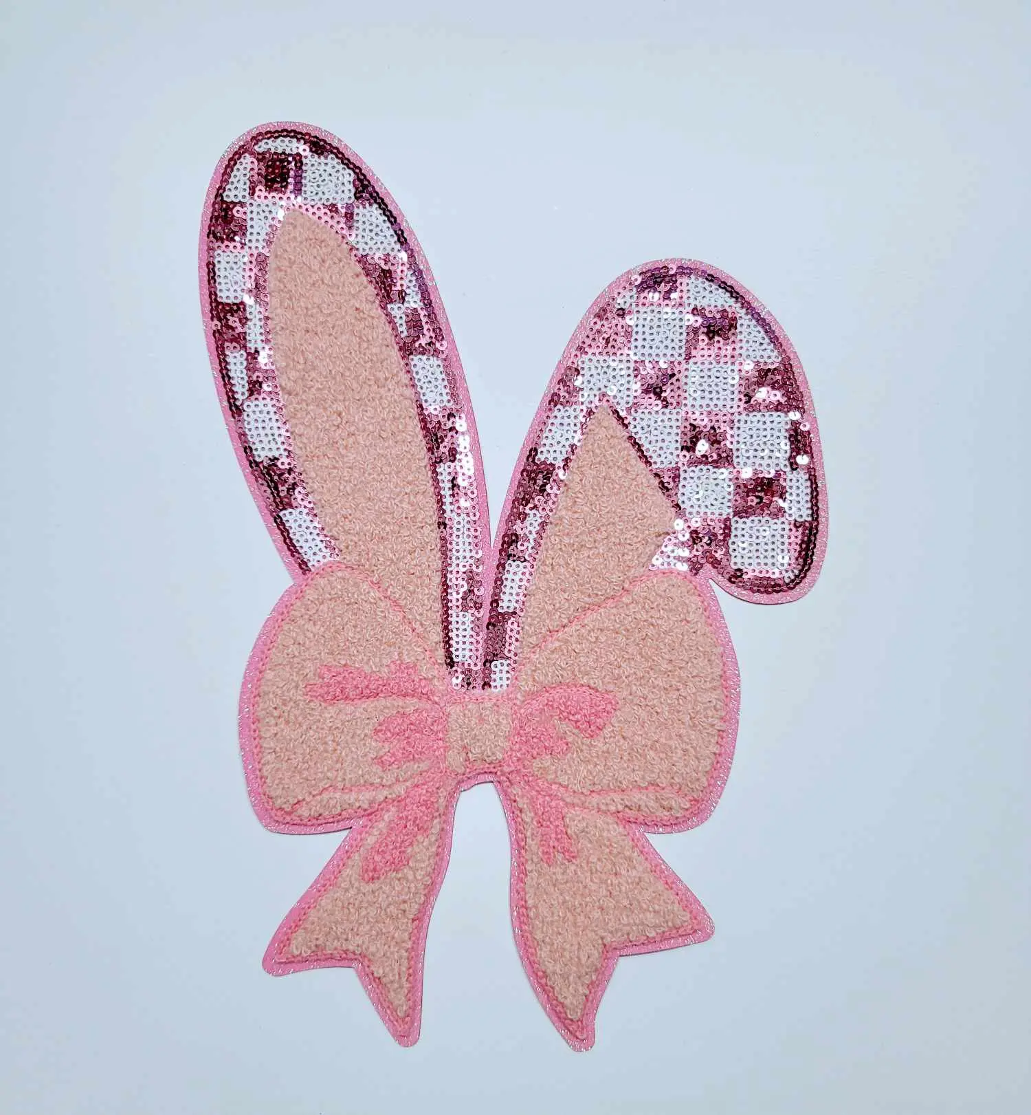 Chenille & Sequins Patches - Luxurious Chenille Fabric with Sequins for Statement Accessories