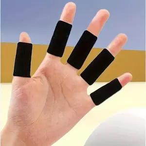 10-Pack Black Finger Arthritis Sleeves – Gentle Compression and Breathable Support for Joint Pain Relief and Comfort