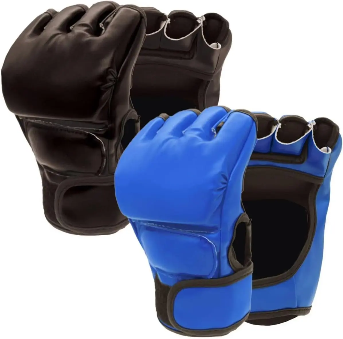 2 Pairs Boxing Gloves Kickboxing Gloves for Men Women Beginner Professional Shockproof Leather Sparring  Gloves Set MMA Gloves
