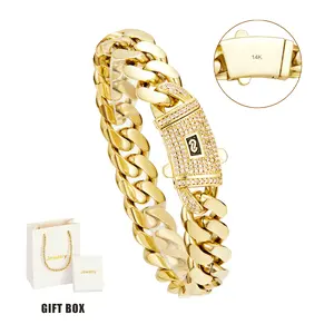 14K Gold-Plated Cuban Link Chain Bracelet for Men New Anti-Rust Technology Prevention Waterproof, Fade-Proof& Hypoallergenic |6-14mm Sizes| Timeless Shine for EveryLook TikTokShopfalldealsforyou Chic Minimalist Jewelry