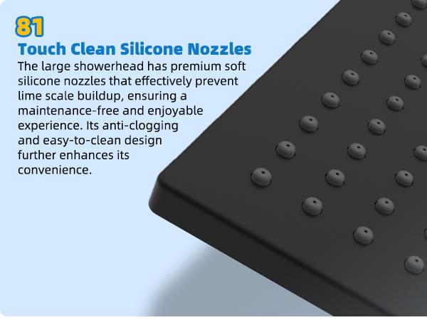 Hibbent Metal Filtered Shower Head, 6'' High Pressure RainShower Head, 20 Stage Shower Filter for Hard Water Softener, Bathroom Rainfall Shower Head to Remove Chlorine and Heavy Metals, Matte Black