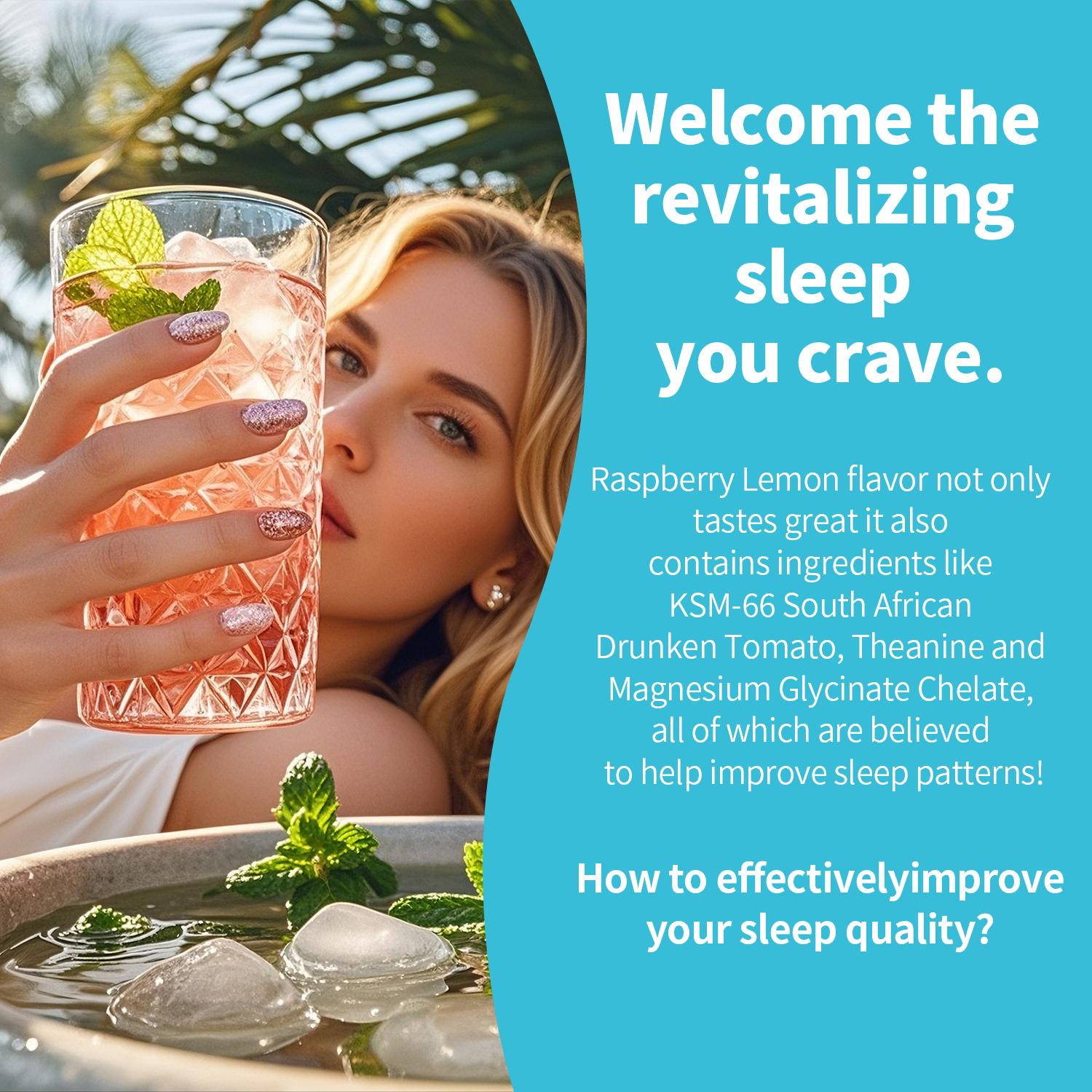 HiPlus Happycalm-Calming Drink Mix with KSM-66 Ashwagandha, Vitamin D3, Magnesium & L-Theanine-Supports Cortisol Balance, Mood &Sleep,lmproved sleep quality,Minor tensionrelief, without drowsiness - 20 Packets  Natural Dietary Supplement