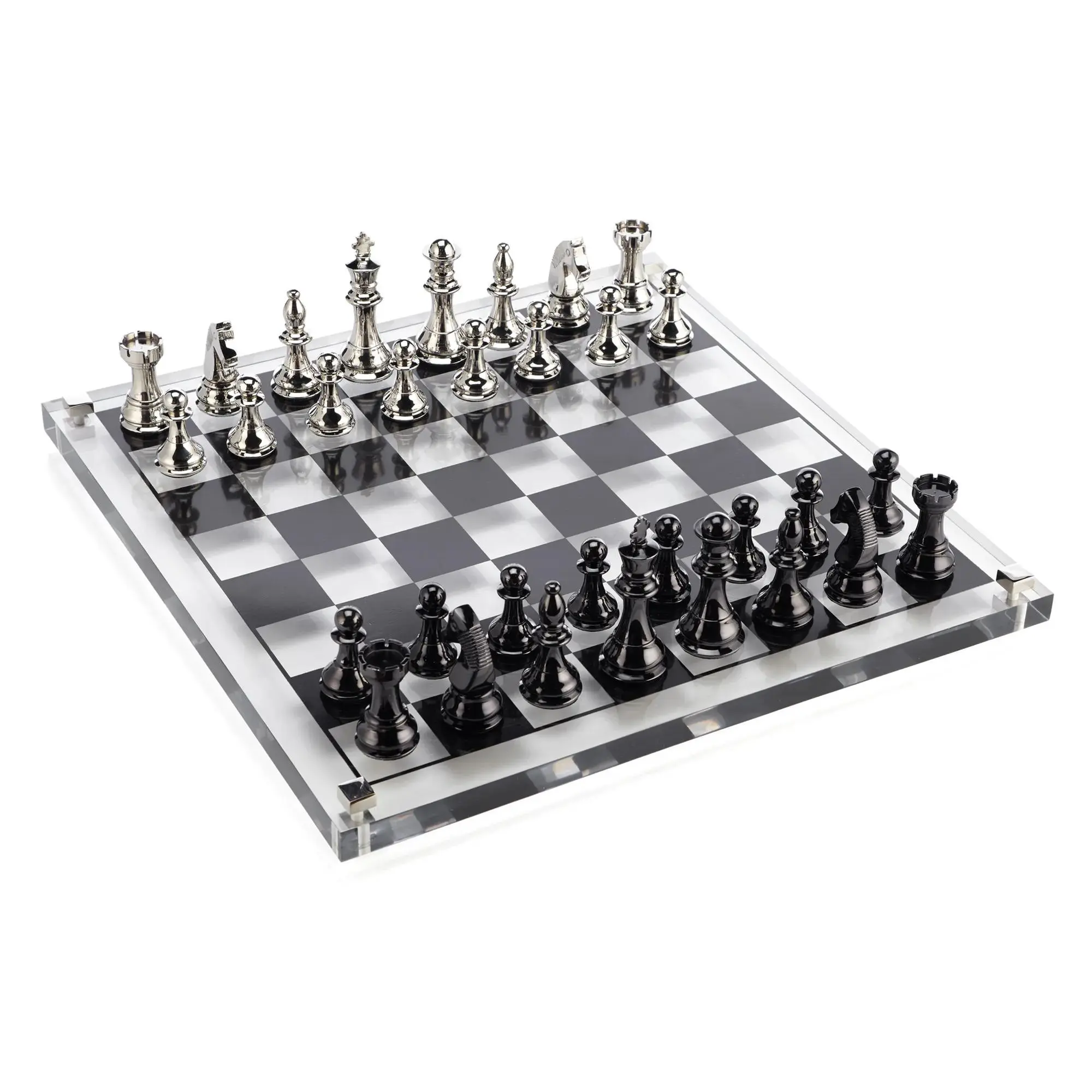 Z Gallerie Acrylic Chess Set, Tabletop Games, Board Games Night, Chess Game Set