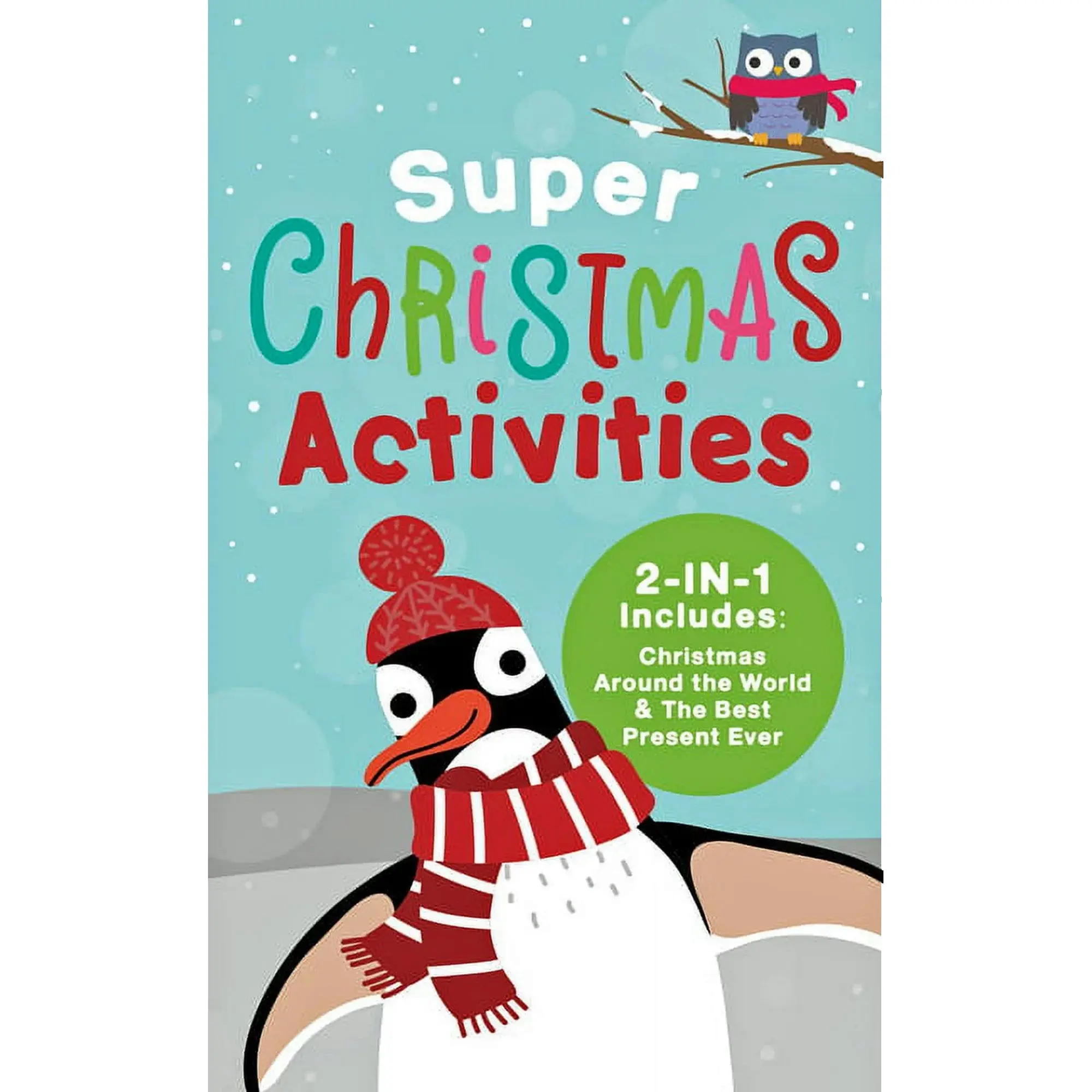 Kids' 2-in-1 Christmas Activity Book - Word Search, Scramble Games Included; Features Christmas Around the World and The Best Present Ever