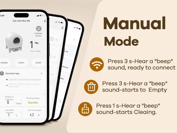 95L Automatic Self-Cleaning Cat Litter Box – App-Controlled, Safety Sensors, Removable Washable Liner, Includes 2 Rolls Garbage Bags 95L Automatic Self-Cleaning Cat Litter Box – App-Controlled, Safety Sensors, Removable Washable Liner, Includes 2 Rolls Garbage Bags