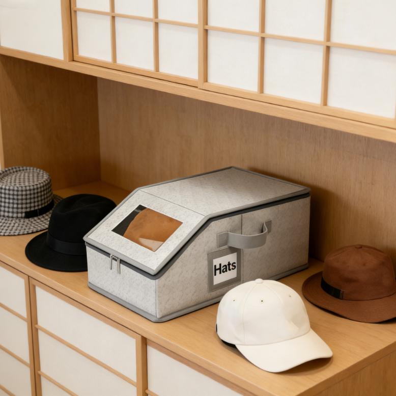 Stackable Clear Baseball Cap Storage Organizer Display Case Holds 24 Hats Each Hat Box for Closet Home Office Dormitory Bathroom Modular Design Saves Space