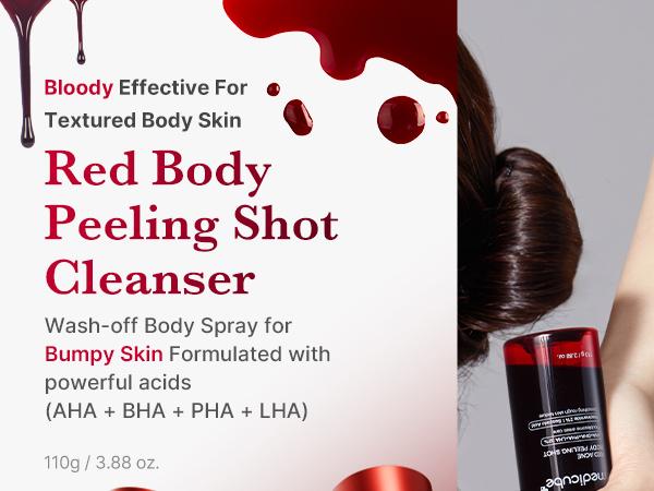 [medicube] Red Body Peeling Shot Cleanser | Bloody Powerful Solution for Body
