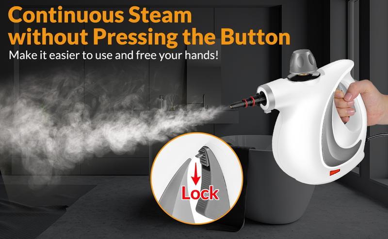 Dauhor Pressurized Handheld Multifunctional Natural Steam Cleaner with 12 Accessories and Safety Lock, Powerful and Chemical-Free, for Home and Car, Cleans Washing Machines, Air Conditioners, Kitchens, Summer Cleaning Home Appliance Tool Dauhor Pressurized Handheld Multifunctional Natural Steam Cleaner with 12 Accessories and Safety Lock, Powerful and Chemical-Free, for Home and Car, Cleans Washing Machines, Air Conditioners, Kitchens, Summer Cleaning Home Appliance Tool