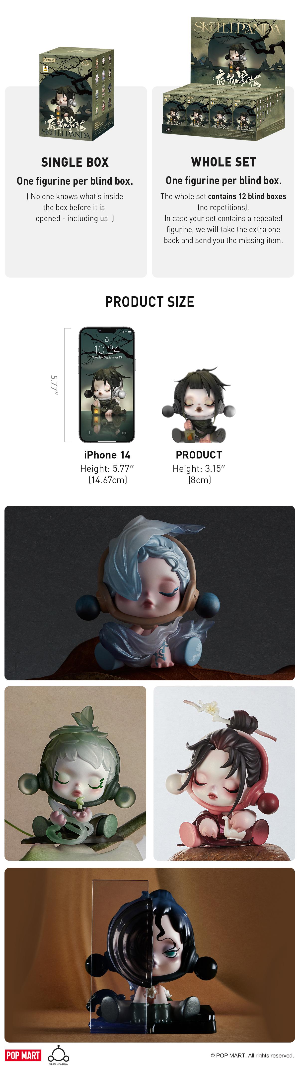 POP MART SKULLPANDA The Ink Plum Blossom Series Figures, Blind Box