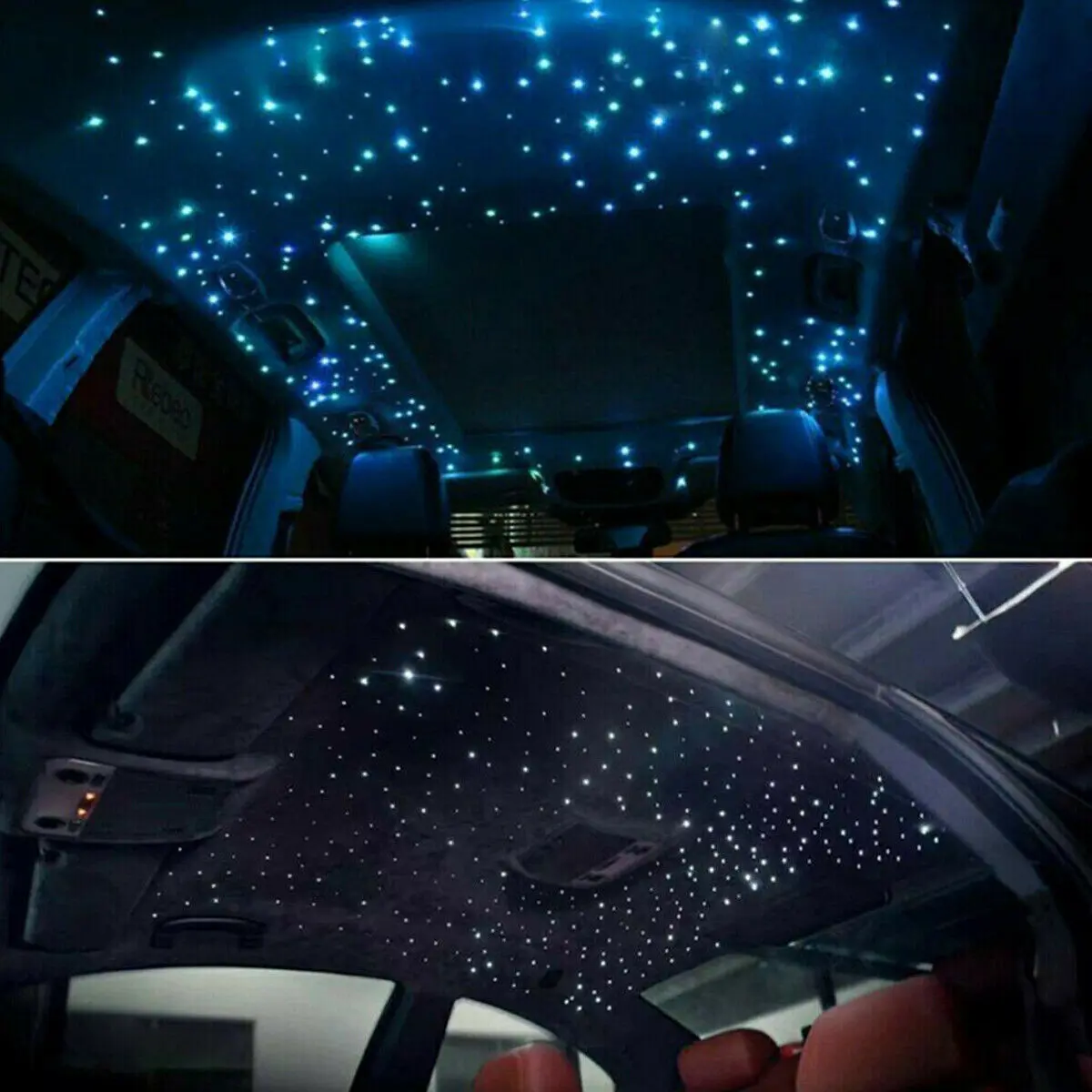 500pcs Fiber Optic Star Light Set for Car & Home - Remote Controlled Twinkle Ceiling Lights DIY Installation Kit Car Interior Lighting Car Ambient Lighting