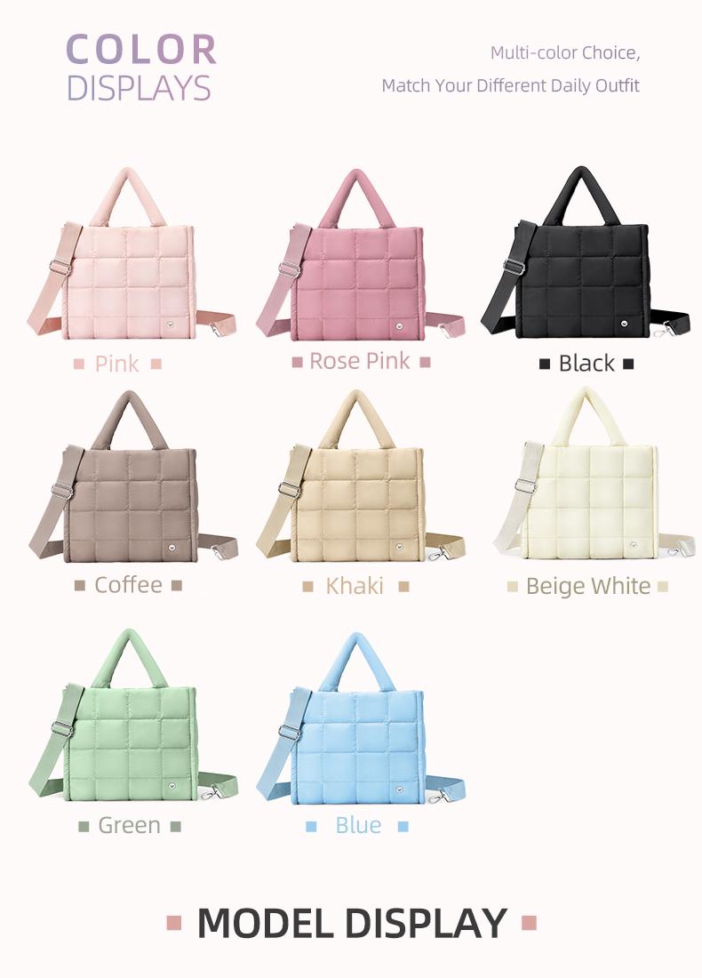 WESTBRONCO Bubble Puffer Tote Bag 2026 Spring Trendy Viral Quilted Crossbody Purse Fashion Bag for Women Mom Shoulder Handbag Work University Diaper Bag Durable Waterproof Bag Travel Essentials Purse Gift for her TikTokShopStockUp summervibes