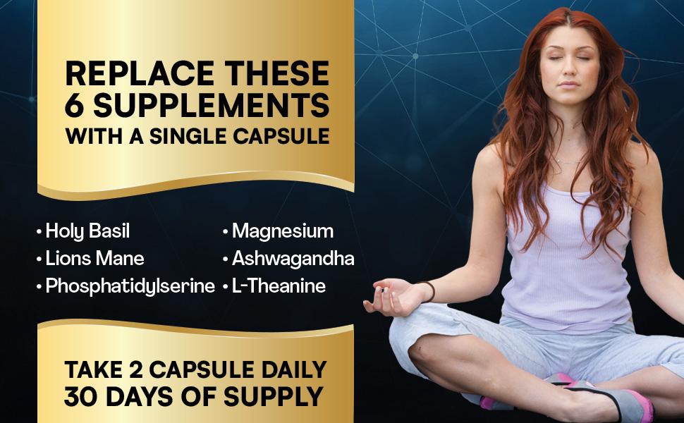 Corti-Smooth Magnesium Supplement - Parrox 13 in 1 Cortisol Supplement with Ashwagandha, L-Theanine & More Natural Ingredients - Made in USA - 60 Capsules Corti-Smooth Magnesium Supplement - Parrox 13 in 1 Cortisol Supplement with Ashwagandha, L-Theanine & More Natural Ingredients - Made in USA - 60 Capsules