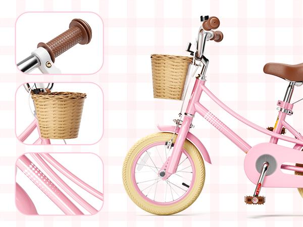 KORIMEFA Bike Toddlers and Kids, 12, 14, 16, 20 Inch Toddler & Kids Bike with Adjustable Seat & Handlebar, Training Wheels, Basket & Bell | Lightweight & Safe Design KORIMEFA Bike Toddlers and Kids, 12, 14, 16, 20 Inch Toddler & Kids Bike with Adjustable Seat & Handlebar, Training Wheels, Basket & Bell | Lightweight & Safe Design