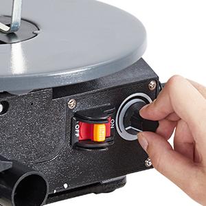 GARVEE 16-Inch Variable Speed Scroll Saw With Extra-Large Adjustable Tilting Work Table and Led Work Light - Perfect for Woodworking