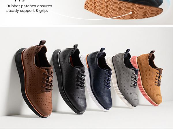 Bruno Marc [MaxFlex Suite Craft-] Men's Black Oxford Sneakers Breathable Perforated PU Upper Round Toe Laces All Seasons Comfortable Casual Walking Shoes