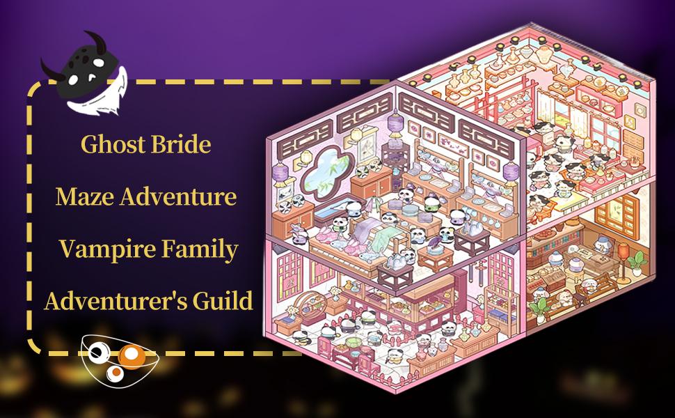 3D Scene Sticker Book, 20 Sets Miniature Scene Card & 1 Count Tweezers, Creative Scene Sticker Book, Scrapbooking Crafting Kit, Journal Making, Funny Gift for Halloween Christmas