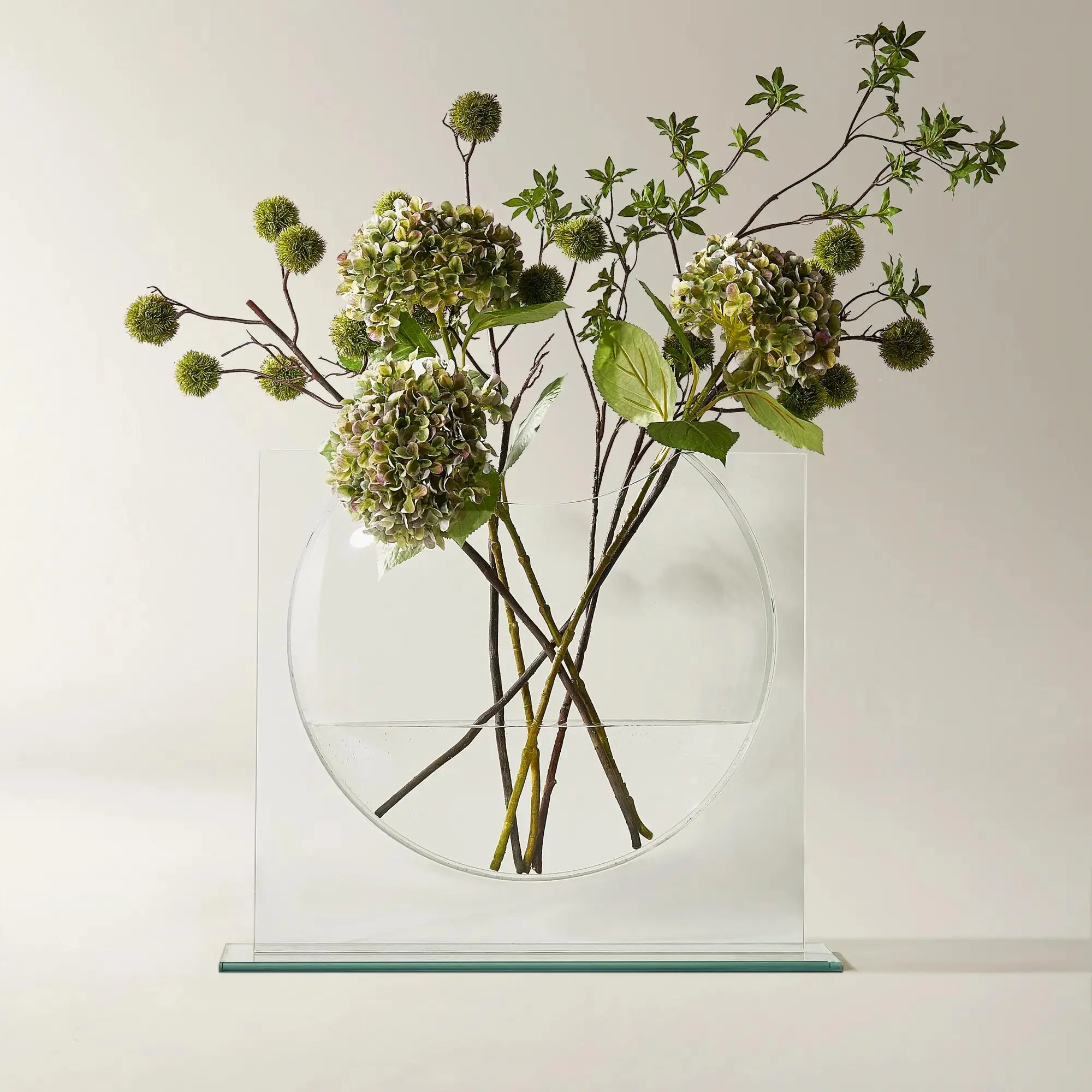 Z Gallerie Smooth Glass Ellipse Vase - Clear Floral Home Accessories, House Decor, Living Room Decorations, Functional Dining Table Centerpiece,summerwins,dorm essentials,dorm decor,dorm room decor