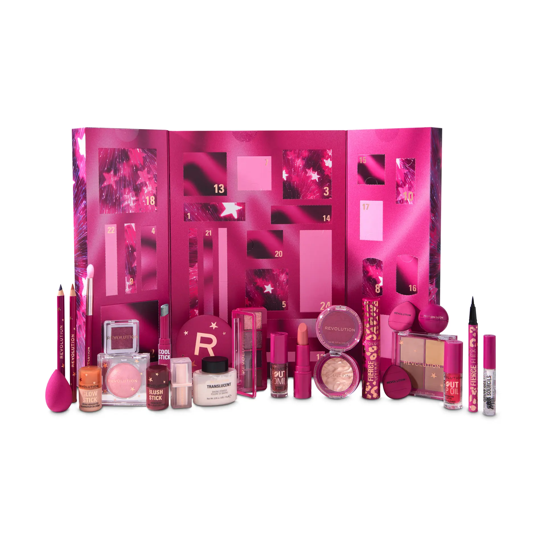 Revolution Beauty Makeup Advent Calendar 2025 Lipstick Lippie Pencil Kit