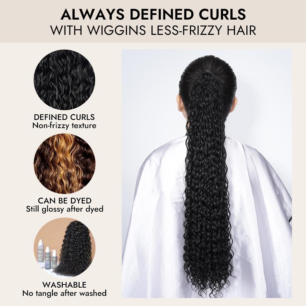 [Spring Musts] Wiggins Hair Ponytail Extension Human Hair 250% Density Ponytail Extension #SpringStatements