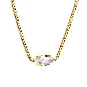 Elysia White Diamond Necklace