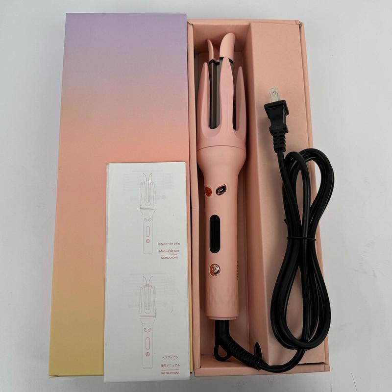 Electric Hair Curler, 4-Speed Temperature Controlled Adjustable Curler, LED Screen Curling Iron, Automatic Hair Curler, Cordless Hair Straightener