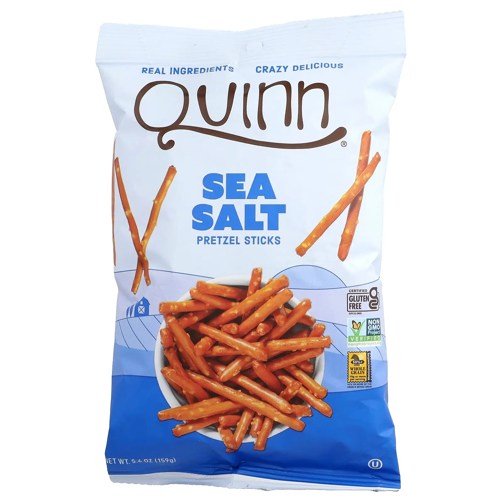 Quinn Snacks Pretzel Sticks, Sea Salt, 5.6 oz (159 g)