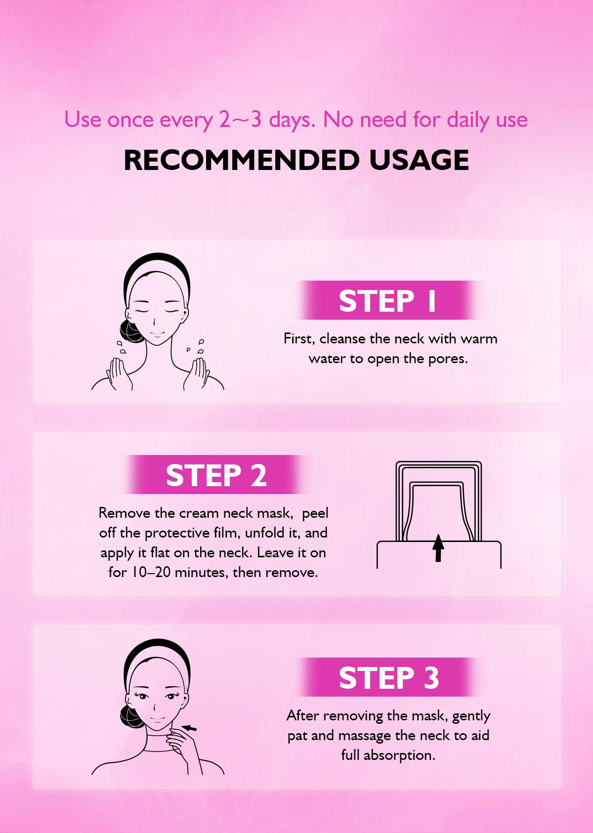 EXH Neck Firming Mask, Tighten and Lift Neck Mask for Crepey Skin, Skin Moisturizer, Deep Moisturizing, Cruelty-Free Neck Care Body Care Tightening-A1