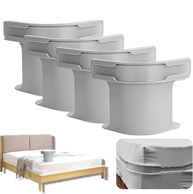 Sheet Retention Strips Bed Sheet Holder 4-Pack Secure Mattress Sizes Easy Install Prevent Loose Sheets Fits Most Sizes