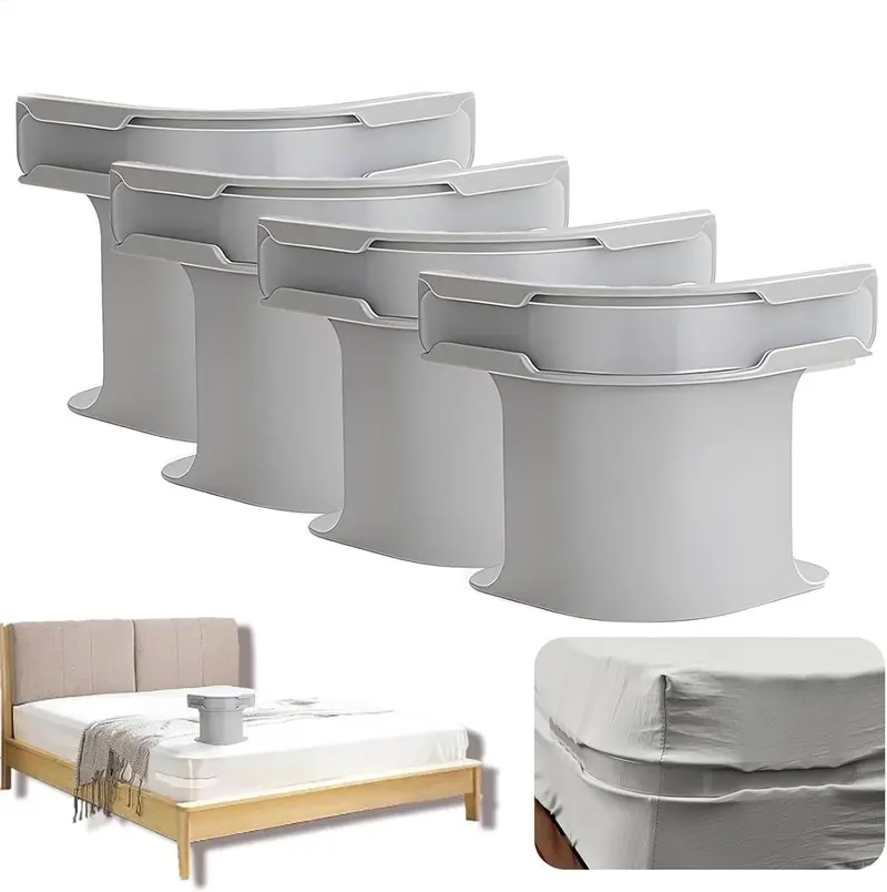 Sheet Retention Strips Bed Sheet Holder 4-Pack Secure Mattress Sizes Easy Install Prevent Loose Sheets Fits Most Sizes