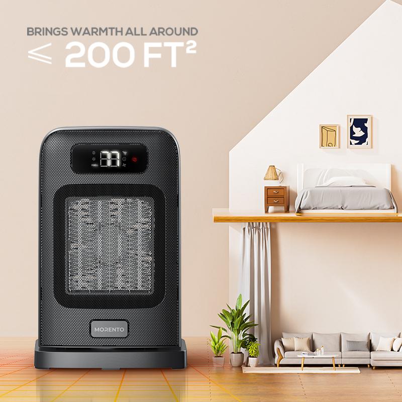 Morento Space Heater Indoor, 1500W Portable Heaters for Indoor Use with Heating and Fan Modes for Bedroom with Thermostat, Safety Heater for Bedroom, Office and Indoor , Electric Multifunction#TikTokShopBlackFriday Morento Space Heater Indoor, 1500W Portable Heaters for Indoor Use with Heating and Fan Modes for Bedroom with Thermostat, Safety Heater for Bedroom, Office and Indoor , Electric Multifunction#TikTokShopBlackFriday