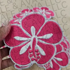 Tropical Hibiscus Hat Patch (1 Patch)