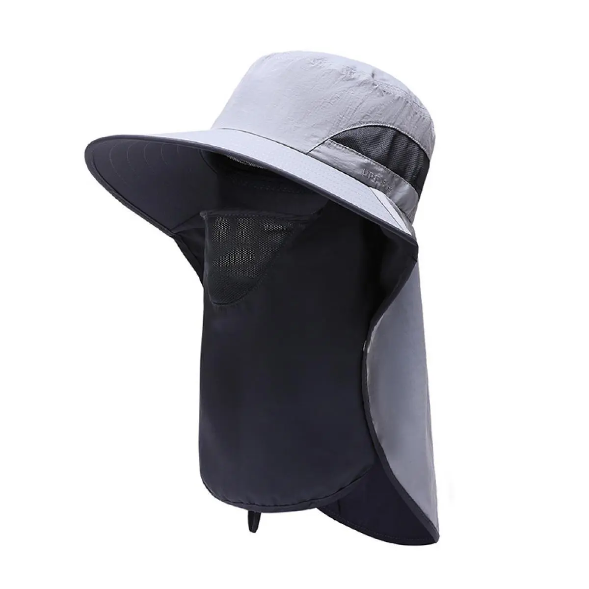 Spring Summer Outdoor UPF 50+ UV Protective Wide Brim Sunshade Fisherman Hat, Detachable Waterproof Breathable Face Covering & Neck Protection Flap, Hiking Fishing  for Men Women Sunshade cap sun large sun hat upf protection