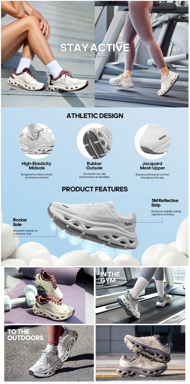 NORTIV 8 [MovePropel] Women's Comfortable Walking Running Tennis Shoes MovePropel Athletic Gym Workout Jogging Fashion Sneakers