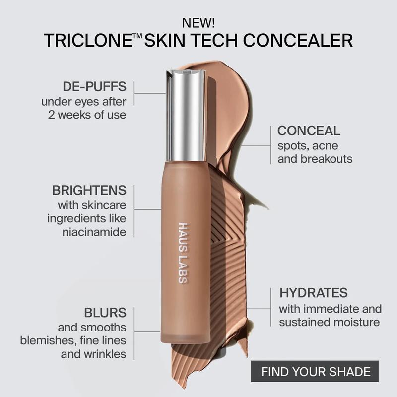 TRICLONE SKIN TECH HYDRATING + DE-PUFFING CONCEALER  - A Smart, Longwear, Clean Concealer Makeup