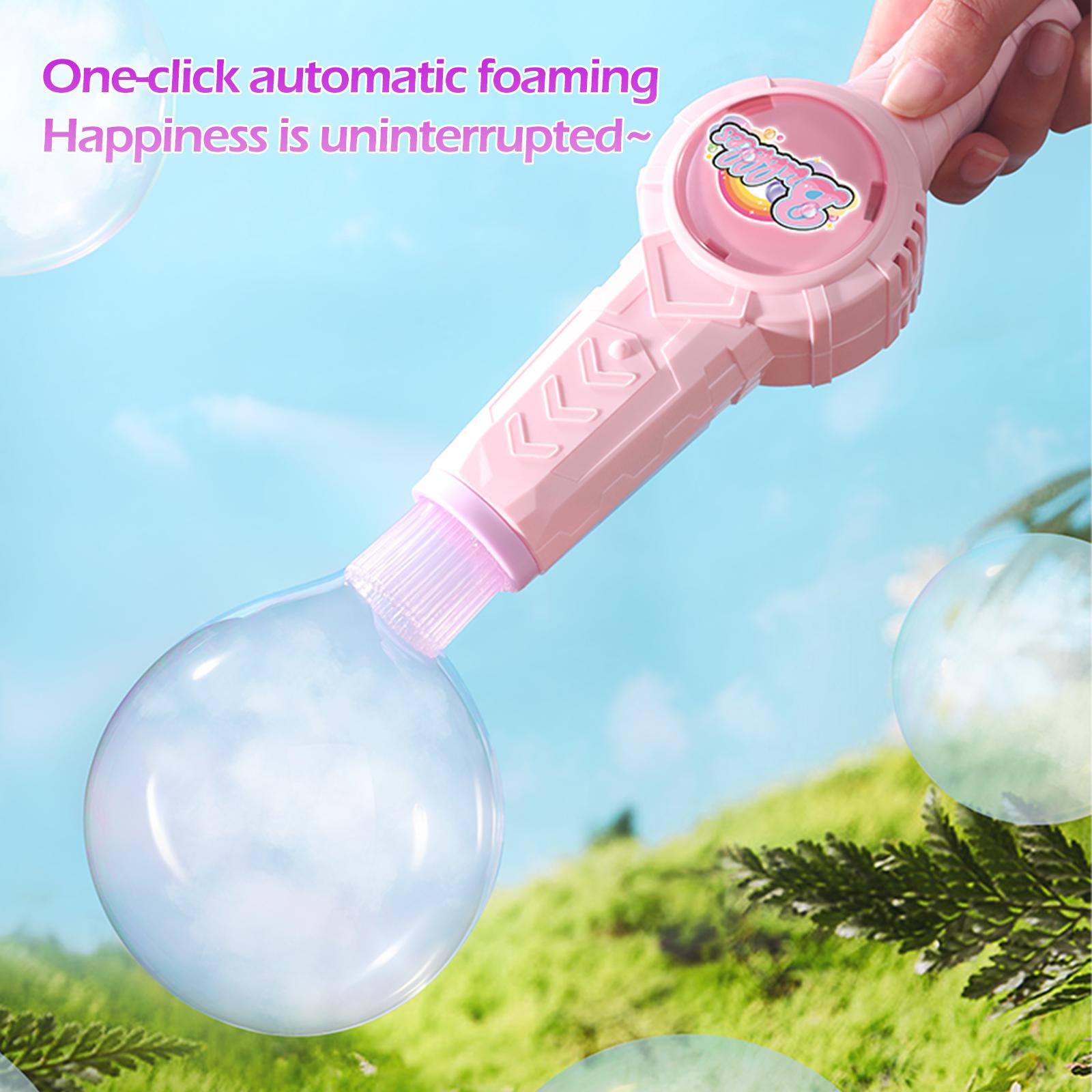 Fog Bubble Machine, Rechargeable Automatic Electric Smoke Bubble Machine, Magic Smoke Bubble Maker, Colorful Lights & Music, Bubble Fog Game for Parties, Beaches, Summer.Gift for Boys, Girls