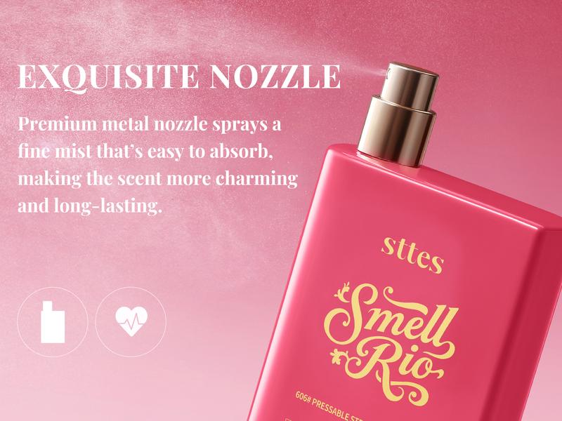 Sttes Perfume 606# (Pressable Strawberry Gummies) – Eau de Parfum 100ml (3.4 fl oz) – Strawberry, Cotton Candy, Fruit Gummies, Vanilla