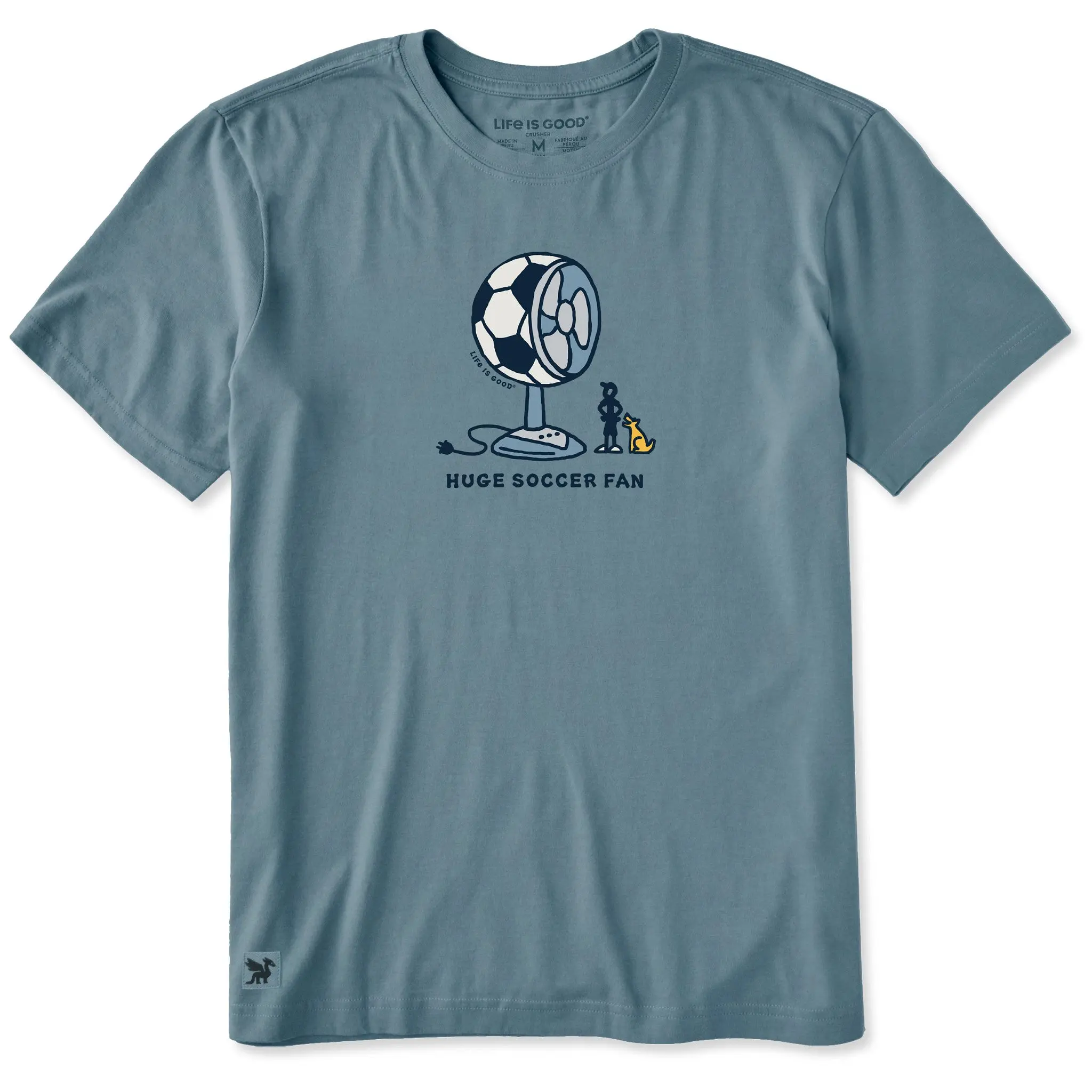 Men's Huge Soccer Fan Short Sleeve Crusher Tee
