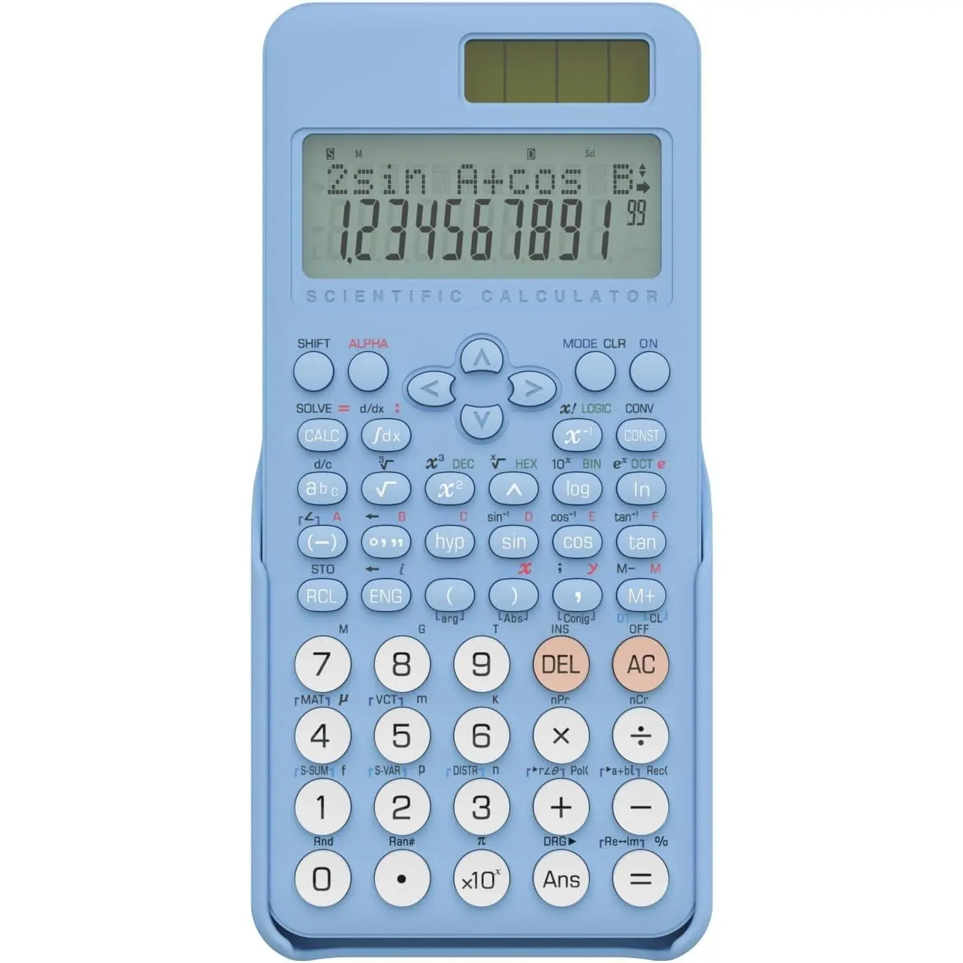【Back To School】NEWYES Scientific Calculator for Students, AC0401 2-Line Math Calculator with Dust Cover, Middle and High School Supplies for Sudents