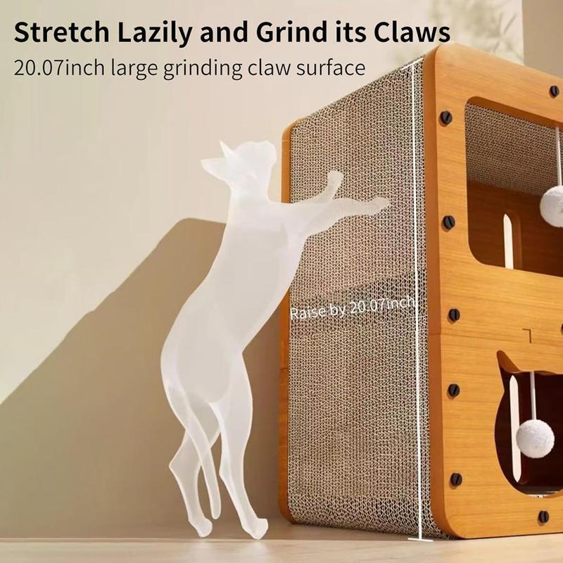 FANJUN-AMTECH Wooden Scratcher, Scratching Board, Bed, Pet Furniture for Small Pets,Stylish Bed for Big and Small Spacious cool cat stuff cozy cat scratcher indoor cat accessories cat toys cat bed hanging cat stuff FANJUN-AMTECH Wooden Scratcher, Scratching Board, Bed, Pet Furniture for Small Pets,Stylish Bed for Big and Small Spacious cool cat stuff cozy cat scratcher indoor cat accessories cat toys cat bed hanging cat stuff