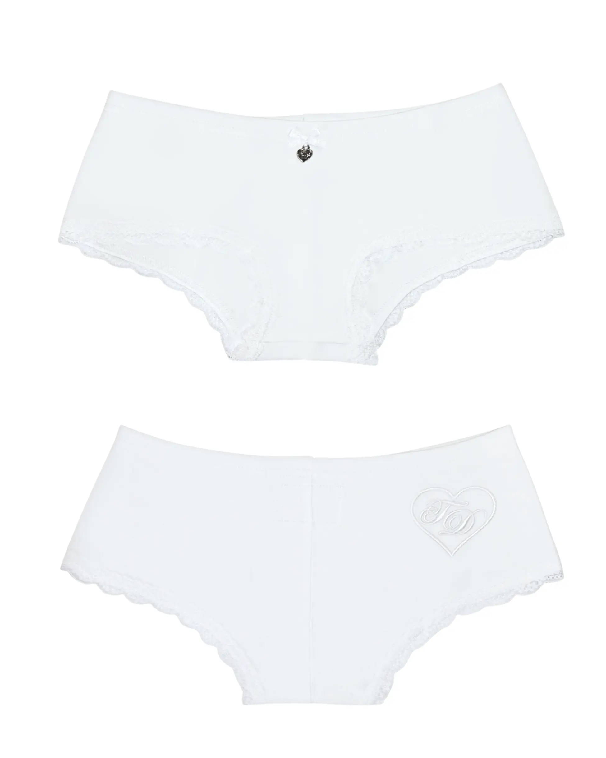 Classic White Charlie Boyshorts